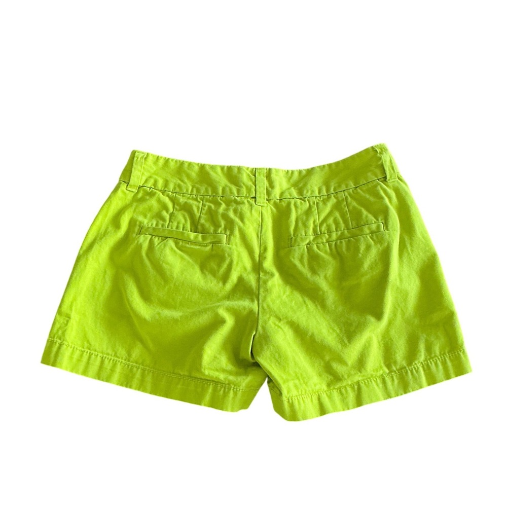Ann Taylor LOFT Womens Lime Green Cotton Chino‎ Shorts Size 00 Neon Chartreuse